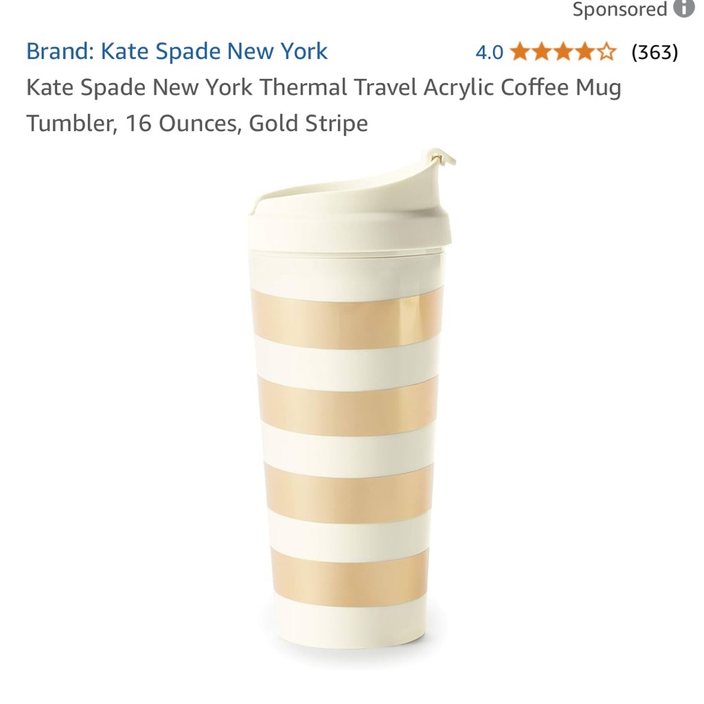 Kate Spade 32oz coffee mug